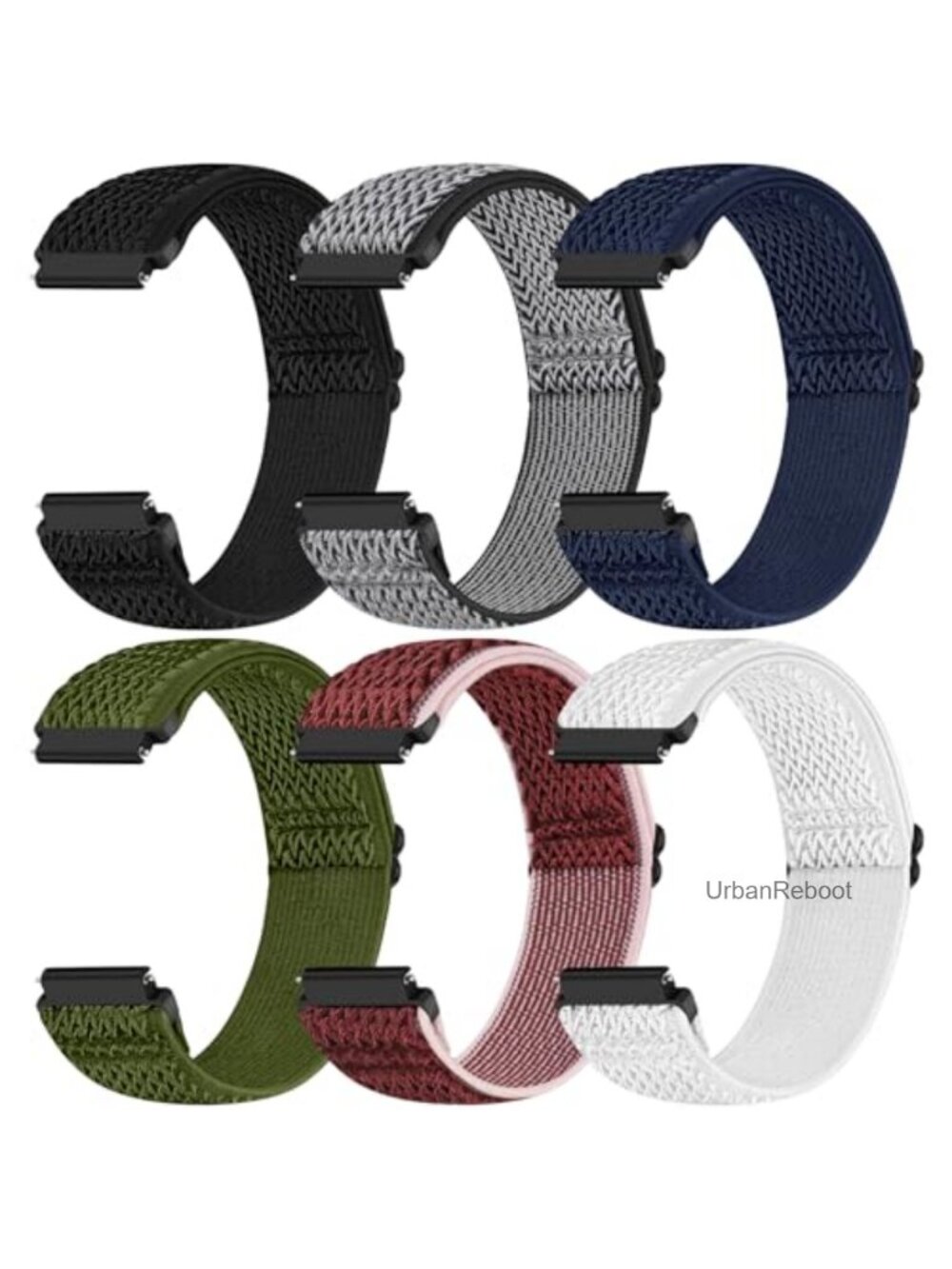18mm Elastic Nylon Quick Release Watch Band Compatible with Garmin Venu 3S 2S